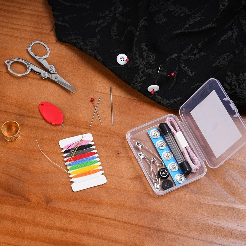 VEAPILS Travel Sewing Kit, Mini Sewing Kit Travel Size with Multicolor Threads, Scissors, Needles, Buttons, 38 Piece Portable Emergency Sewing Set with Case, Sewing Repair Kit for Adults - Craft Supplies (1) - Image 5